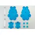 Podstawki do figurek Bandai Tamashii Stage Act Combination Clear Blue