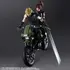 Zestaw 2 figurek z pojazdem Final Fantasy VII Remake Play Arts Kai - Cloud, Jessie & Motor