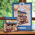 Drewniany model do składania Mini Book Nook - Ramen Shop (z magnesem)