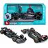Model pojazdu z figurką Formuła 1 Bburago 1/24 -  Mercedes AMG z figurką George Russell