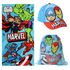Zestaw plażowy Marvel Avengers (ręcznik, worek i czapka z daszkiem)