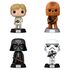 Zestaw 4 figurek Star Wars New Classics POP! (Special Edition Flocked)