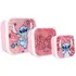 Zestaw 3 pojemników śniadaniowych Disney - Stitch Let's Eat!