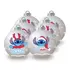 Zestaw 6 plastikowych bombek świątecznych Disney Stitch (srebrne)