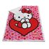Koc typu sherpa Hello Kitty - Heart (120 x 150 cm)